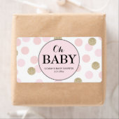 Oh Baby shower Mini Champagne Label Girl (Insitu)