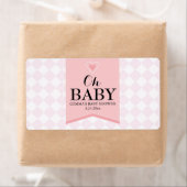 Oh Baby shower Mini Champagne Label Girl (Insitu)