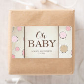 Oh Baby shower Mini Champagne Label Girl (Insitu)