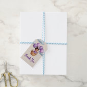 Oh Baby Shower Paars Cadeaulabel (Met Touw)