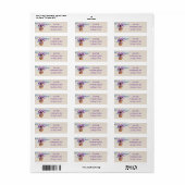 Oh Baby Shower Paars Etiket (Full Sheet)