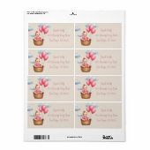 Oh Baby Shower Pink Etiket (Full Sheet)