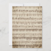 Oh Baby shower Rustic Baby's Breath Floral Musical Kaart (Achterkant)