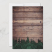 Oh Baby shower Rustic Forest Squirrel Kaart (Achterkant)