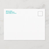 OH BABY SHOWER Sweet Blue Rainbow CUSTOM Uitnodiging Briefkaart (Achterkant)