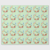 Oh Baby shower teddies & ballonnen Cadeaupapier (Vlak)