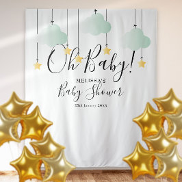 Oh Baby Shower Twinkle Stars Foto Booth Achtergron Wandkleed
