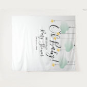 Oh Baby Shower Twinkle Stars Fotohokje Achtergrond Wandkleed (Voorkant (horizontaal))