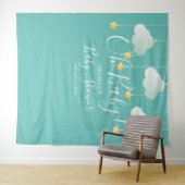 Oh Baby Shower Twinkle Stars Photo Booth Achtergro Wandkleed (In Situ (horizontaal))