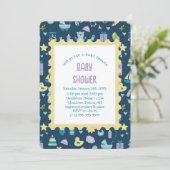 Oh Baby shower Uitnodiging (Staand voorkant)