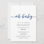 Oh Baby shower uitnodiging (Voorkant)