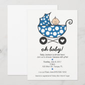 oh baby shower uitnodiging (Voorkant / Achterkant)