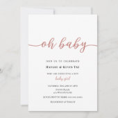 Oh Baby shower uitnodiging (Voorkant)