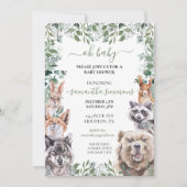 Oh Baby shower Woodland Forest Animals Kaart (Voorkant)