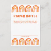 OH BABY SHOWER Zoet Sinaasappel Regenboog CUSTOM Informatiekaartje (Voorkant)