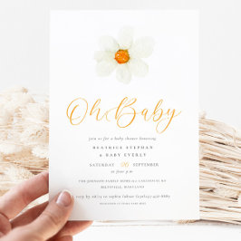 Oh Baby Simple Daisy Genderneutraal Baby shower Kaart