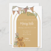 Oh baby  Speelgoed baby shower Kaart (Voorkant / Achterkant)