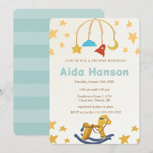 Oh Baby  speelgoed Genderneutraal Baby shower Kaart