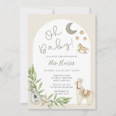 Oh Baby  speelgoed Genderneutraal Baby shower Kaart (Voorkant)