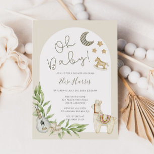 Oh Baby  speelgoed Genderneutraal Baby shower Kaart