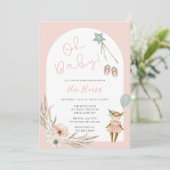 Oh Baby  SpeelgoedBaby shower Kaart (Staand voorkant)