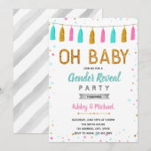 Oh baby sprinkhaangeslacht onthult feestelijke uit kaart (Voorkant / Achterkant)