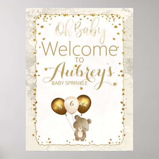 Oh Baby, Sprinkle Welkom Poster (Voorkant)