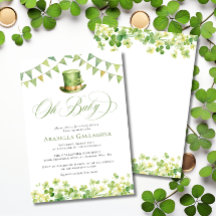 Oh Baby St. Patrick's Day Groene Baby Shower