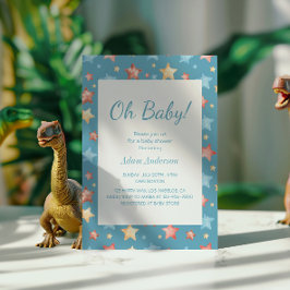 Oh Baby! Starry Sky Baby shower - Jongen Baby show Kaart