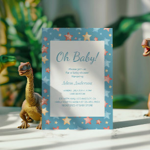 Oh Baby! Starry Sky Baby shower - Jongen Baby show Kaart