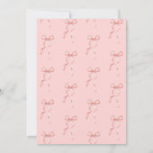 Oh Baby Stars Pink Bow-Baby shower Kaart (Achterkant)