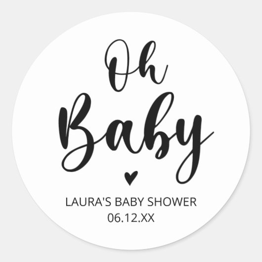 Oh Baby Sticker (Voorkant)