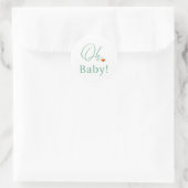 "Oh Baby" Sticker met speelgoed bovenkant (Tas)