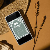 Oh Baby! stoffig geruit | Gingham | BABY SHOWER I Kaart