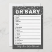 Oh Baby String Light | Grijs woord scramble spel (Voorkant)