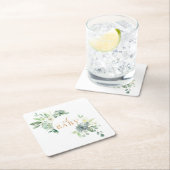 Oh Baby Succulent Baby shower Papier Onderzetters (Insitu)