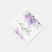 Oh Baby Succulents Silver Greenery Baby shower Servet (Hoek)