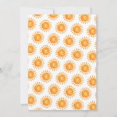 Oh Baby Sunshine Bohemian Whimsical Baby shower Kaart (Achterkant)