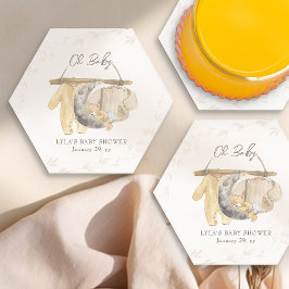 Oh Baby Sweet Baby Kleding Neutral Boho Kartonnen Onderzetters