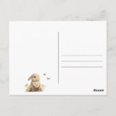 Oh Baby Sweet Bunny Baby shower Uitnodiging (Achterkant)