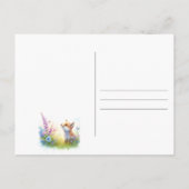 Oh Baby Sweet Foxy Baby shower Invitation Briefkaa Briefkaart (Achterkant)