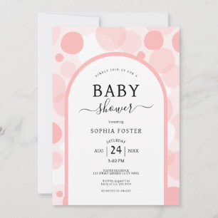 Oh Baby Sweet roze boog Meisje Baby shower Kaart
