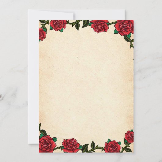 Oh Baby  Tattoo Hart Baby shower Kaart (Achterkant)