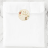 Oh Baby! Teddy Bear & Pampas Baby Shower Sticker (Tas)