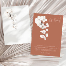 Oh Baby Terracotta Witte Orchidee Baby Shower