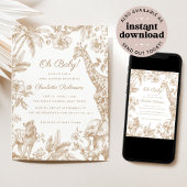 Oh Baby Tropisch Oerwoud Safari Animals Baby showe Kaart