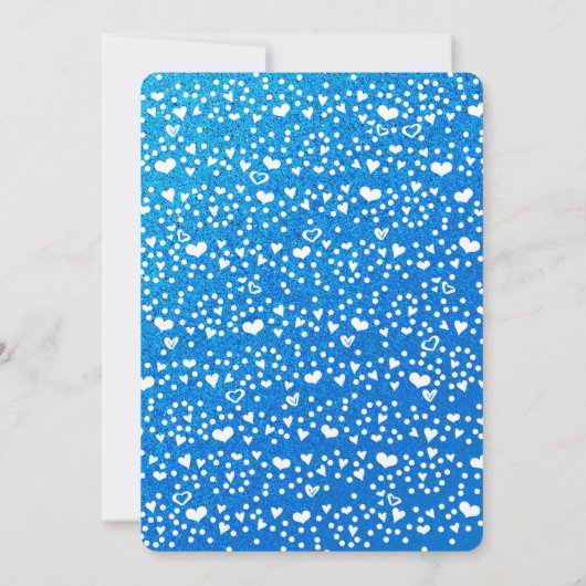 Oh Baby Turquoise Glitter Script Photo Boy Geboort Aankondiging (Achterkant)