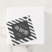 Oh baby! Twin boys dank u voor cadeau label (In situ)