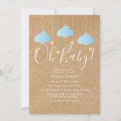 Oh Baby Twinkle Twinkle Baby Boy Shower / Sprookje Kaart (Voorkant)