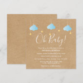 Oh Baby Twinkle Twinkle Baby Shower / Sprookjesfee Kaart (Voorkant / Achterkant)